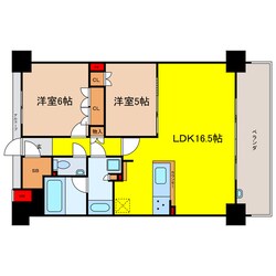 クレヴィア大阪同心ウエストの物件間取画像